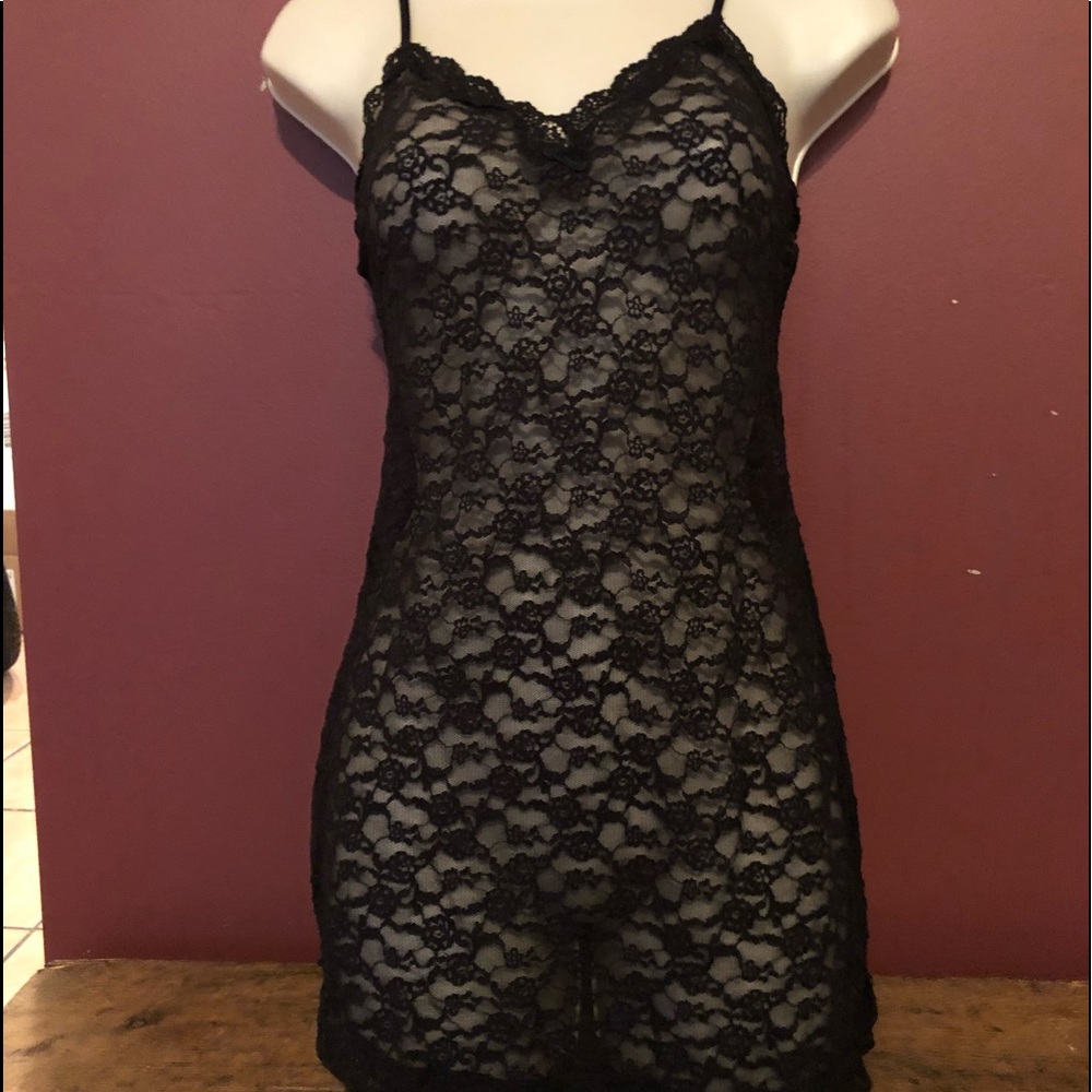 Black Lace Negligee